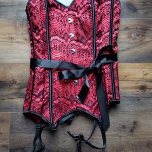 Adore Me Red Corset